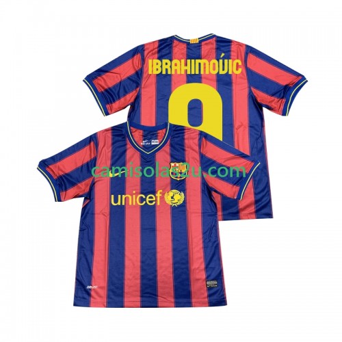 Camisolas de futebol FC Barcelona Ibrahimovic 9 2009 2010 Retro Equipamento Principal Manga Curta Camisolas de futebol FC Barcelona Ibrahimovic 9 2009 2010 Retro Equipamento Principal Manga Curta